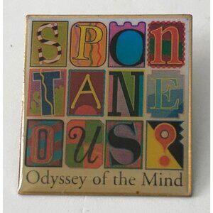 Vintage Odyssey Of The Mind OM OotM Spontaneous Creativity Pin